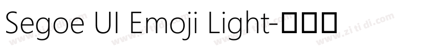 Segoe UI Emoji Light字体转换